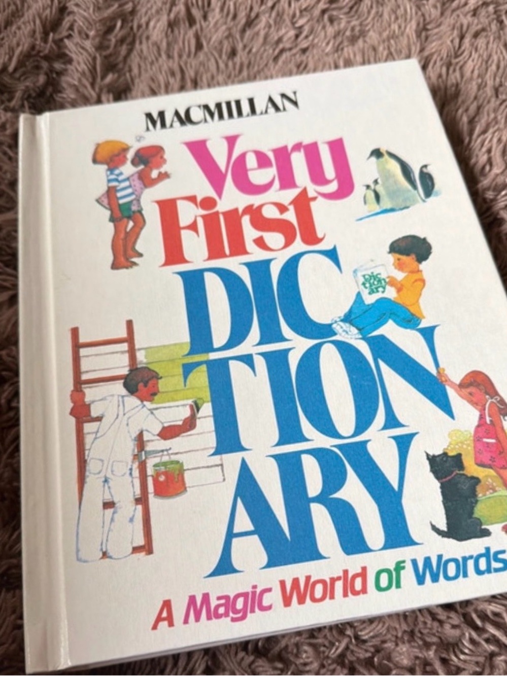 Very First Dictionary A Magic World of Words Vintage 80s kids book hardcover